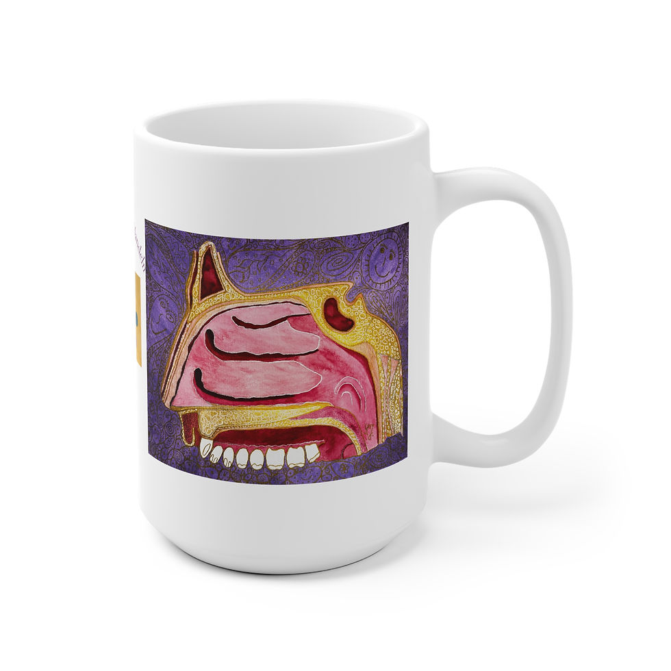 Miniaturbild: Nase, Nasennebenhöhle - 2 - Links- und Rechtshänder Keramik Tasse