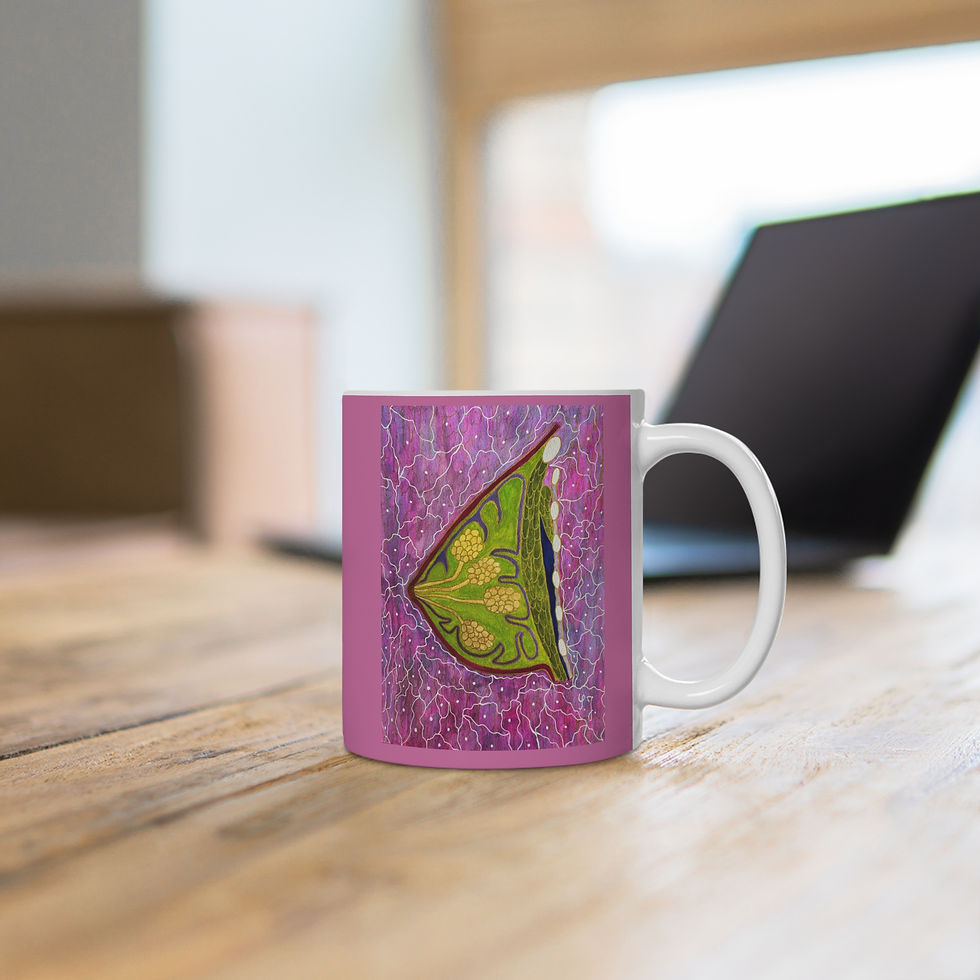 Miniaturbild: Brust grün - 3 - Links- und Rechtshänder Keramik Tasse 