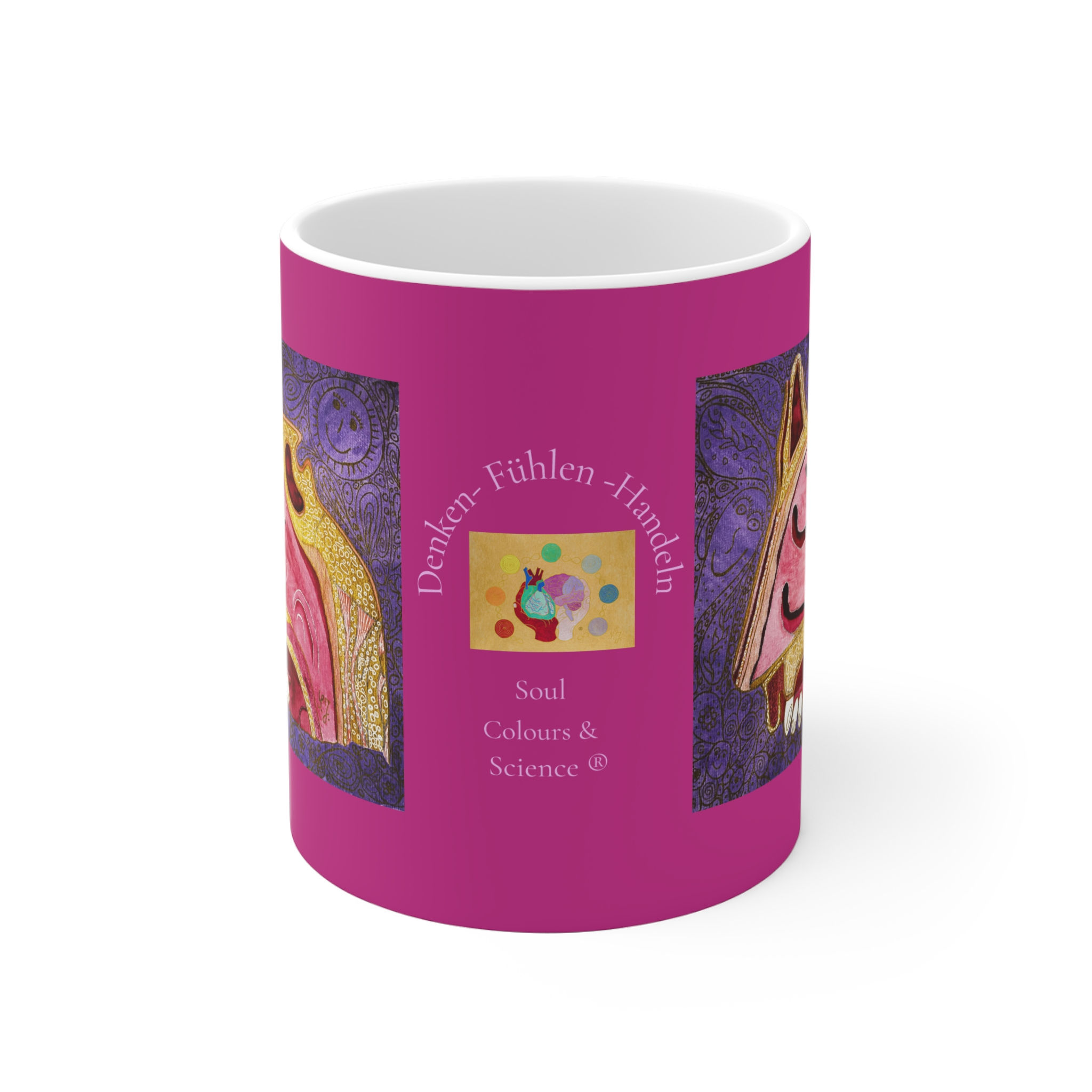 Nase, Nasennebenhöhle - 2 - Links- und Rechtshänder Keramik Tasse