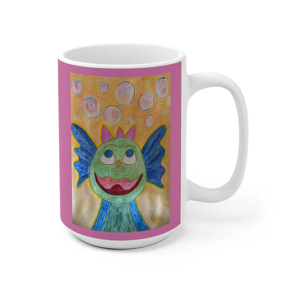 Miniaturbild: Drachenjunge mit Seifenblasen - 3 - 1 - Links- und Rechtshänder Keramik Tasse