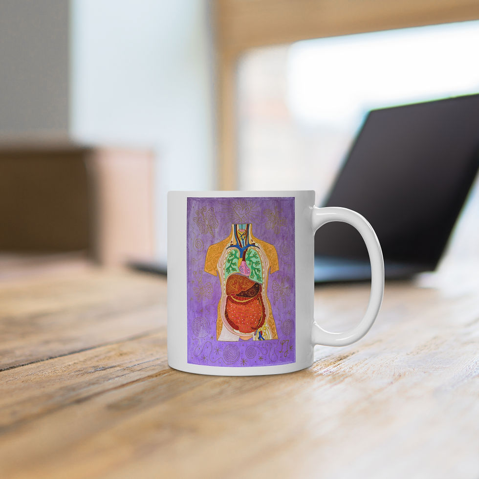 Miniaturbild: Torso - 3 - Links- und Rechtshänder Keramik Tasse
