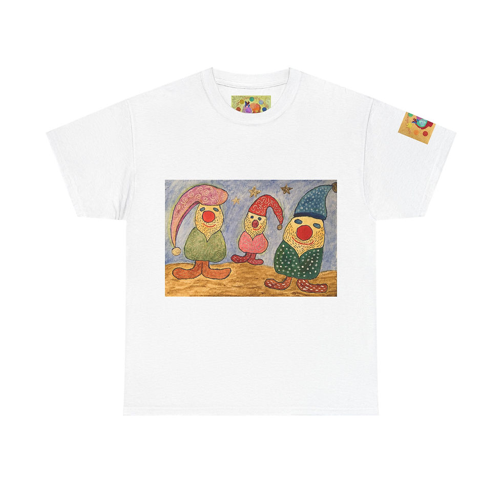 Miniaturbild: Zwergenfamilie - mit Ärmellogo - Unisex 100 % Cotton -Druck riecht anfangs