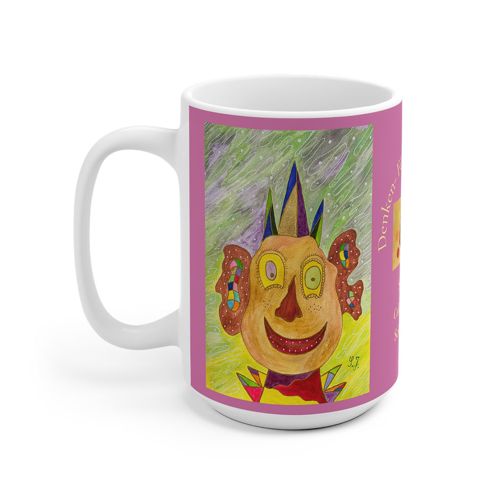 Miniaturbild: Clown - 2 - Links- und Rechtshänder Keramik Tasse