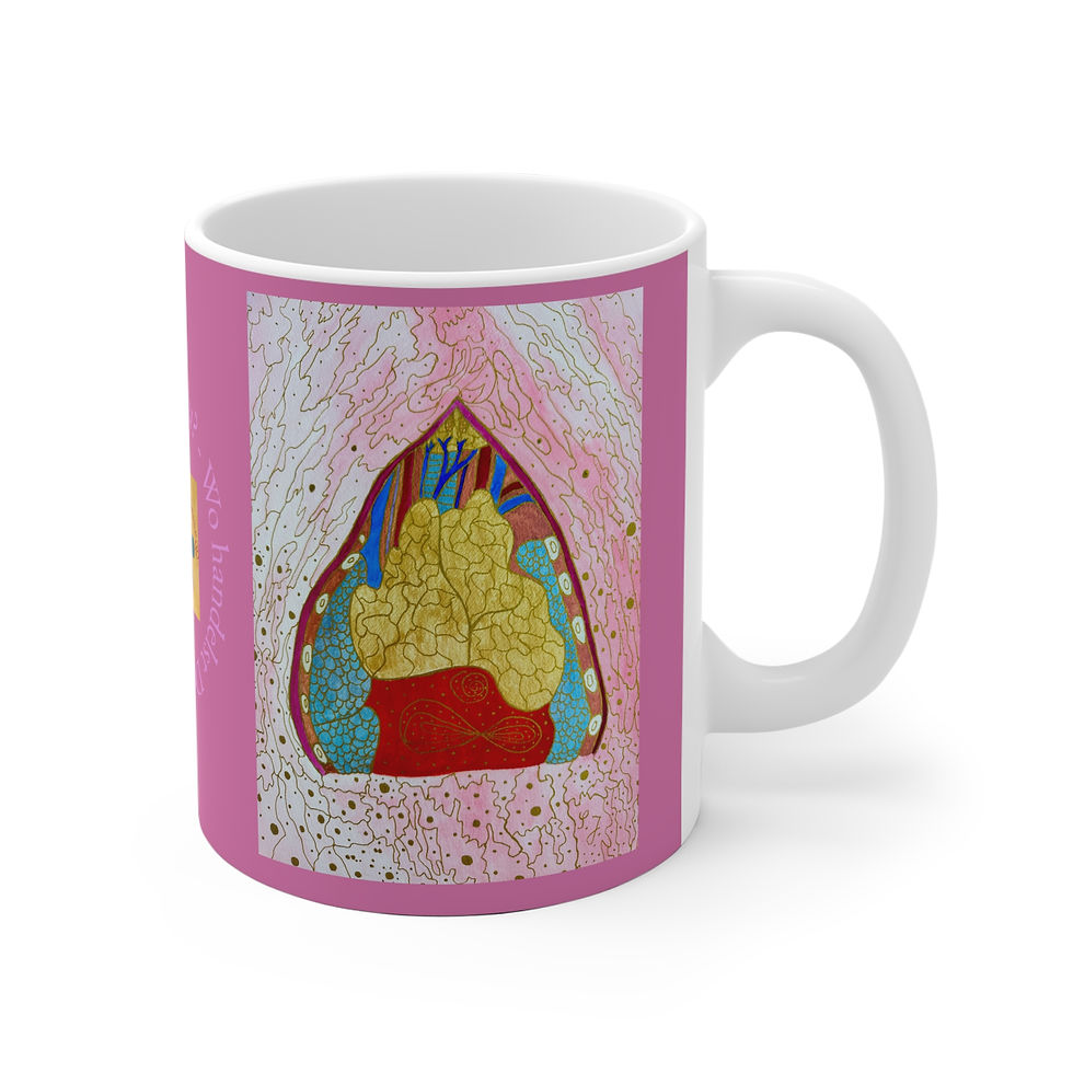Miniaturbild: Thymusdrüse - 1 - Links- und Rechtshänder Keramik Tasse