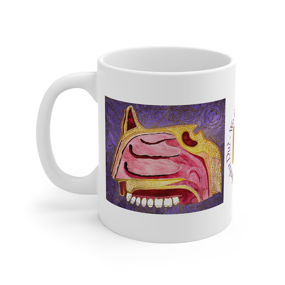 Miniaturbild: Nase, Nasennebenhöhle - 1 - Links- und Rechtshänder Keramik Tasse