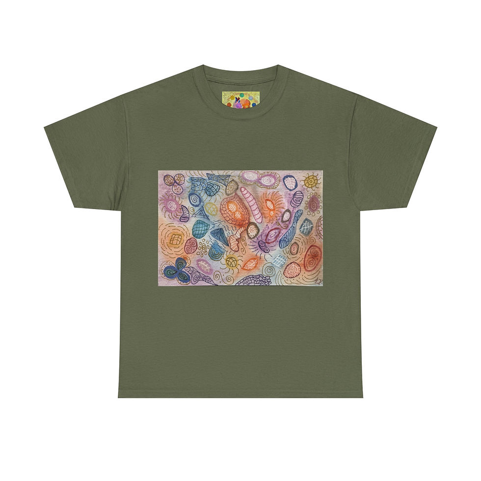 Miniaturbild: Microbiom - kein Ärmellogo - Unisex 100% Cotton -Druck riecht anfangs