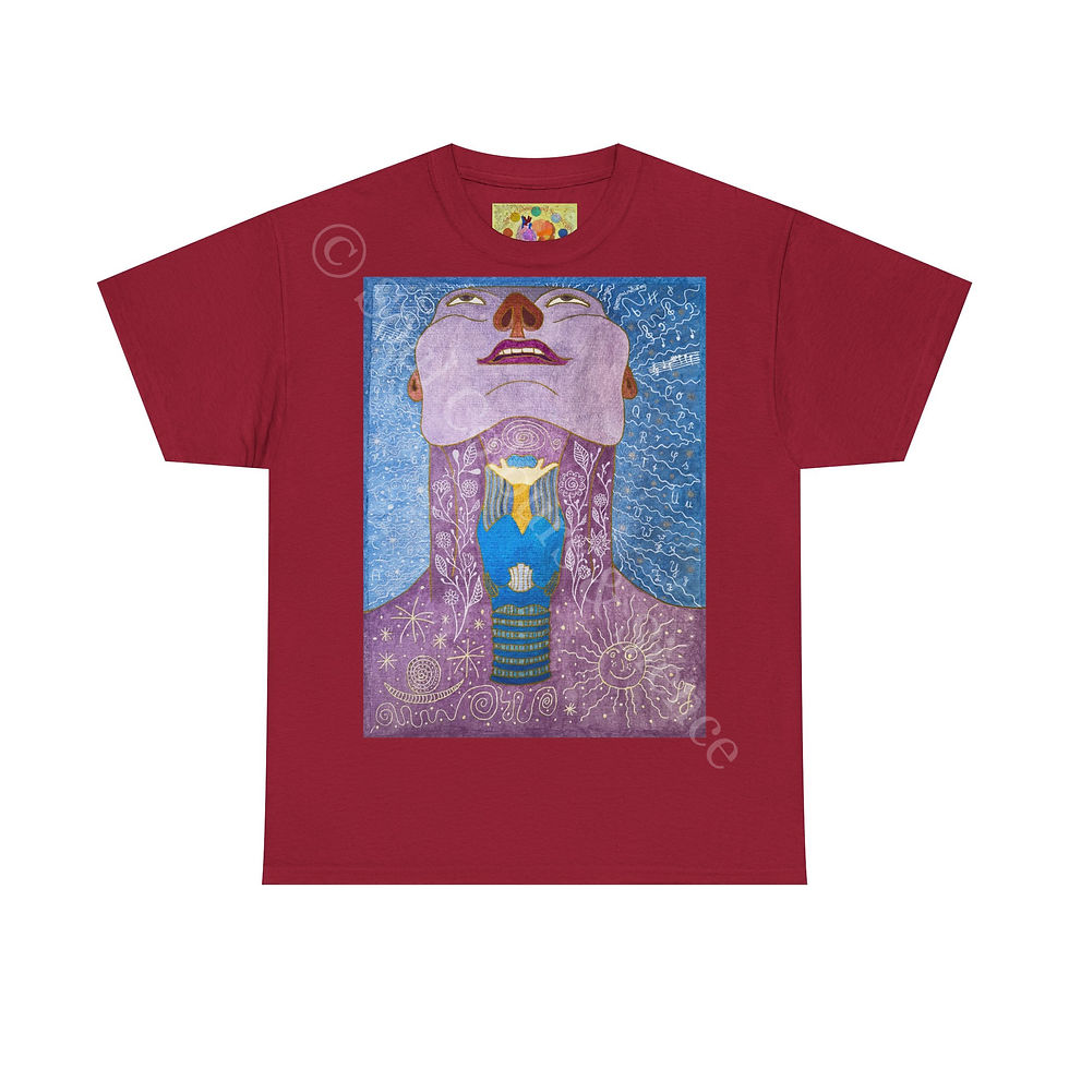 Miniaturbild: Kehlkopf - Ohne Logo auf Ärmel - Unisex 100 % Cotton - Druck riecht anfangs 