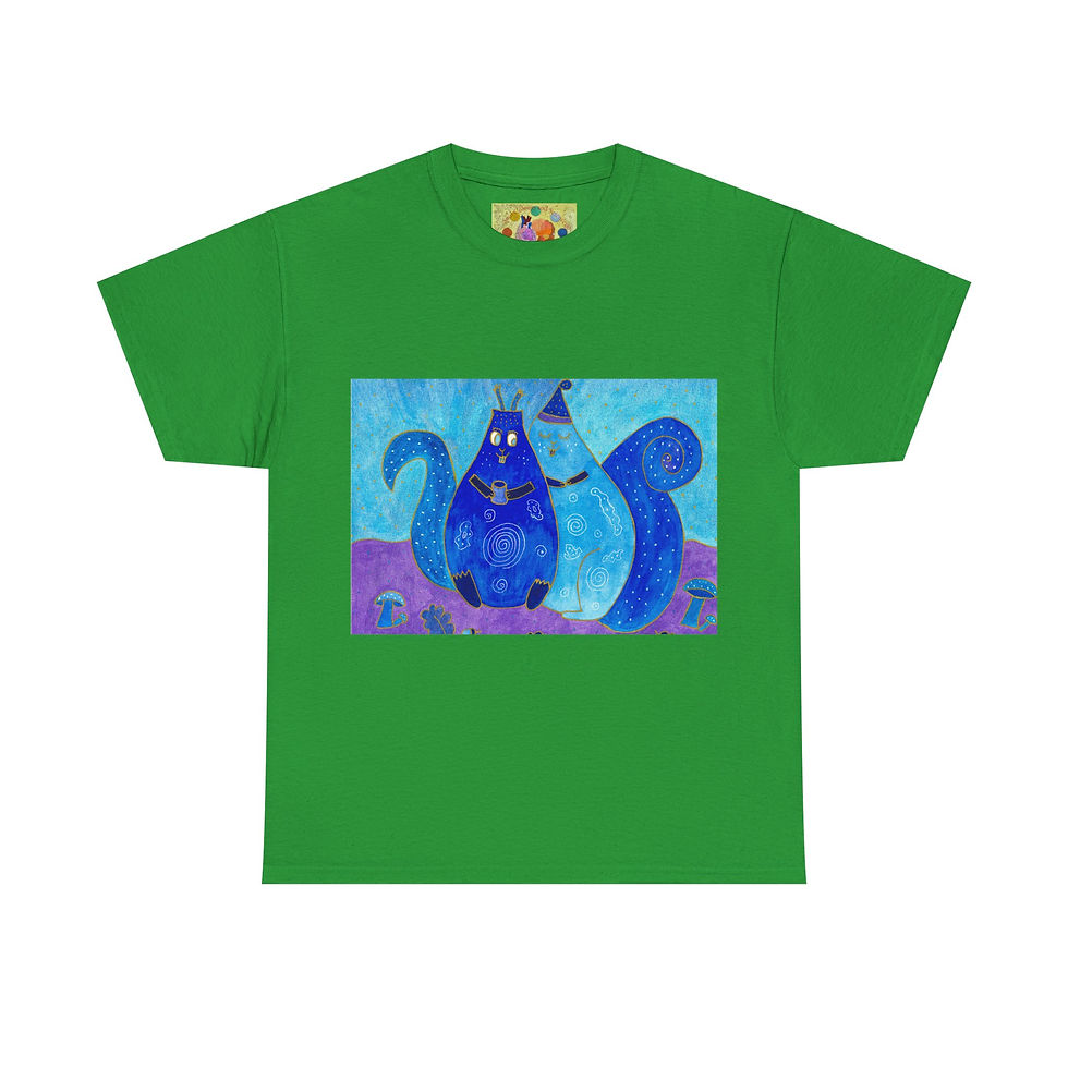 Miniaturbild: Eichhörnchen - kein Ärmellogo - Unisex 100 % Baumwolle - Druck riecht anfangs