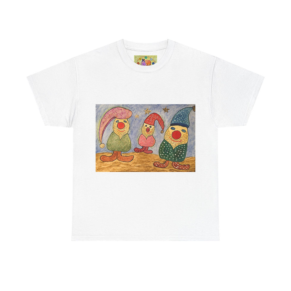 Miniaturbild: Zwergenfamilie - kein Ärmellogo - Unisex 100 % Cotton-Druck riecht anfangs