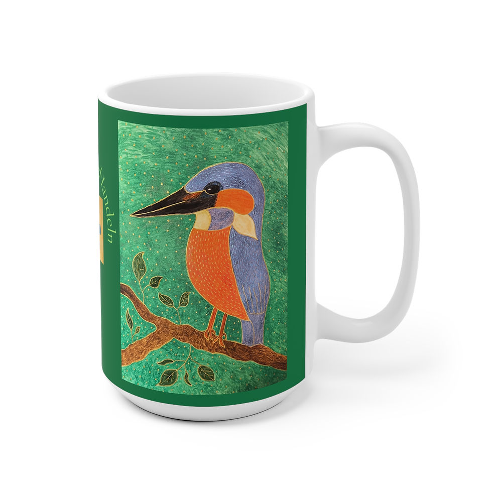 Miniaturbild: Eisvogel weiblich 1 - Links- und Rechtshänder Keramik Tasse 