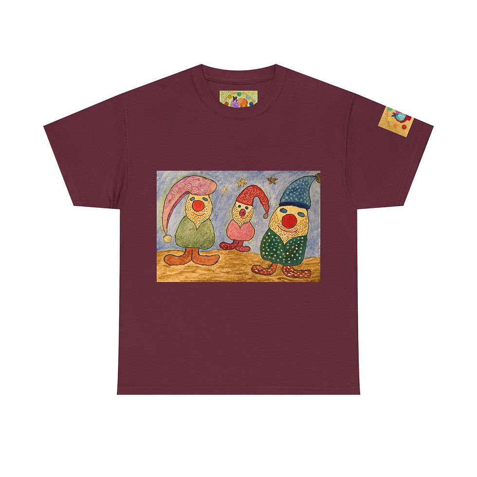Miniaturbild: Zwergenfamilie - mit Ärmellogo - Unisex 100 % Cotton -Druck riecht anfangs