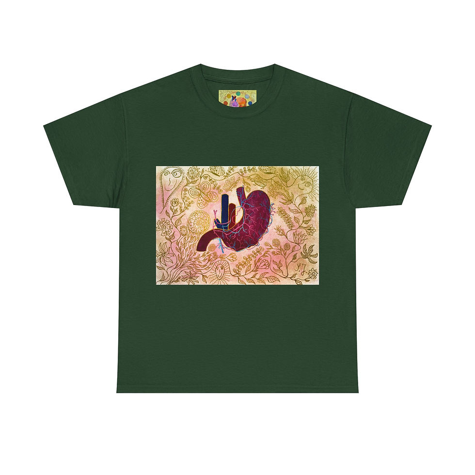 Miniaturbild: Magen - Ohne Logo auf Ärmel - Unisex 100 % Cotton - Druck riecht anfangs 