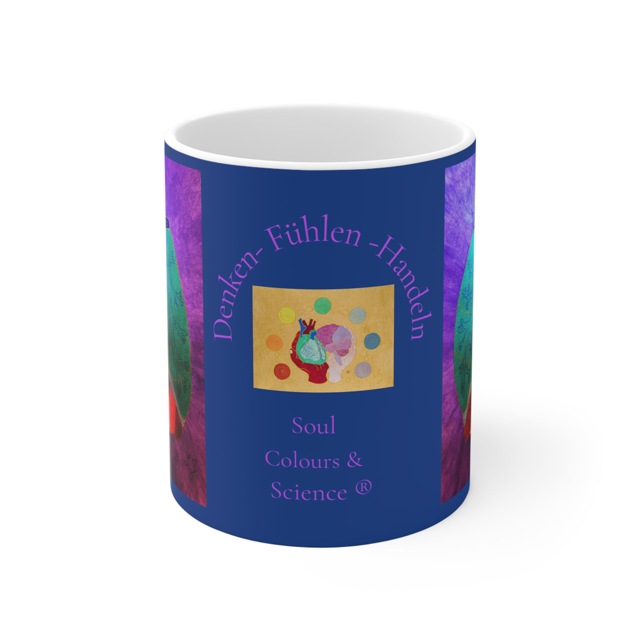 Thorax - Brustkorb - 2 - Links- und Rechtshänder Keramik Tasse