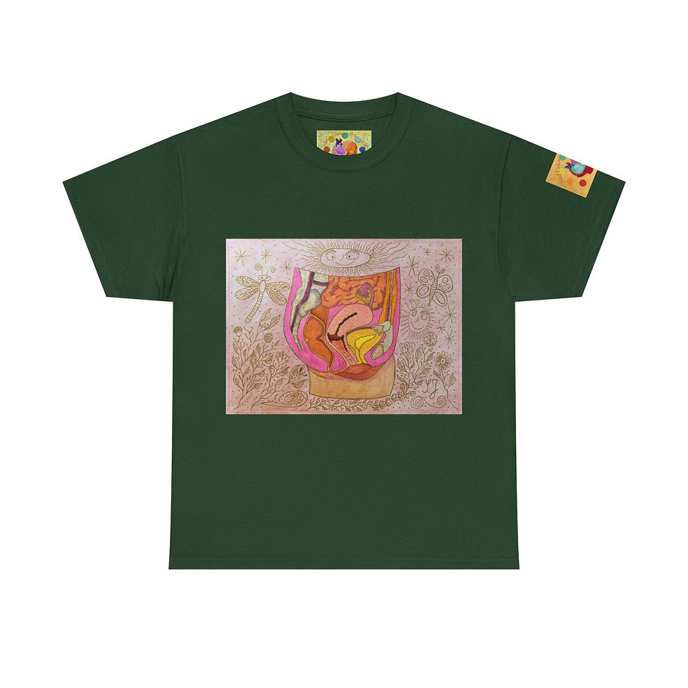Miniaturbild: Unterleib w. 3 - mit Logo auf Ärmel - Unisex 100 % Cotton - Druck riecht anfangs