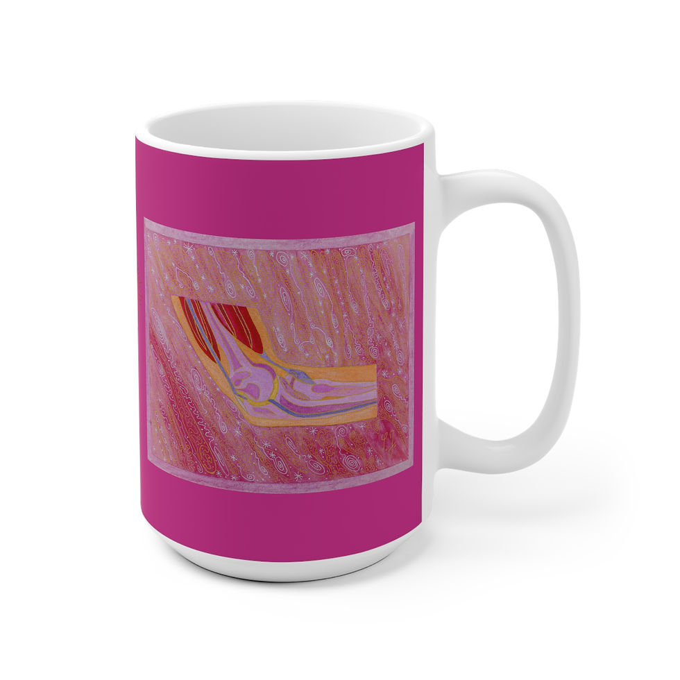 Miniaturbild: Ellenbogen - 2 - Links- und Rechtshänder Keramik Tasse