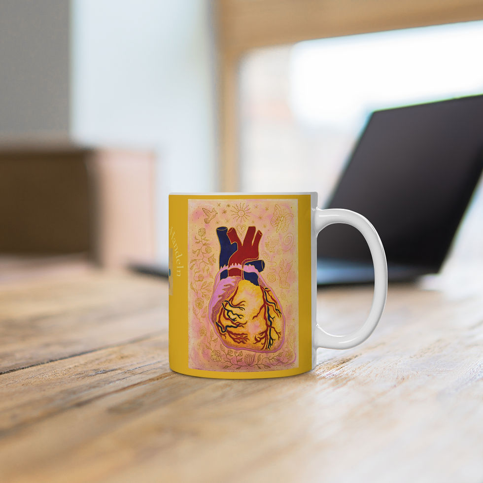 Miniaturbild: Herz von außen - 2 - Links- und Rechtshänder Keramik Tasse