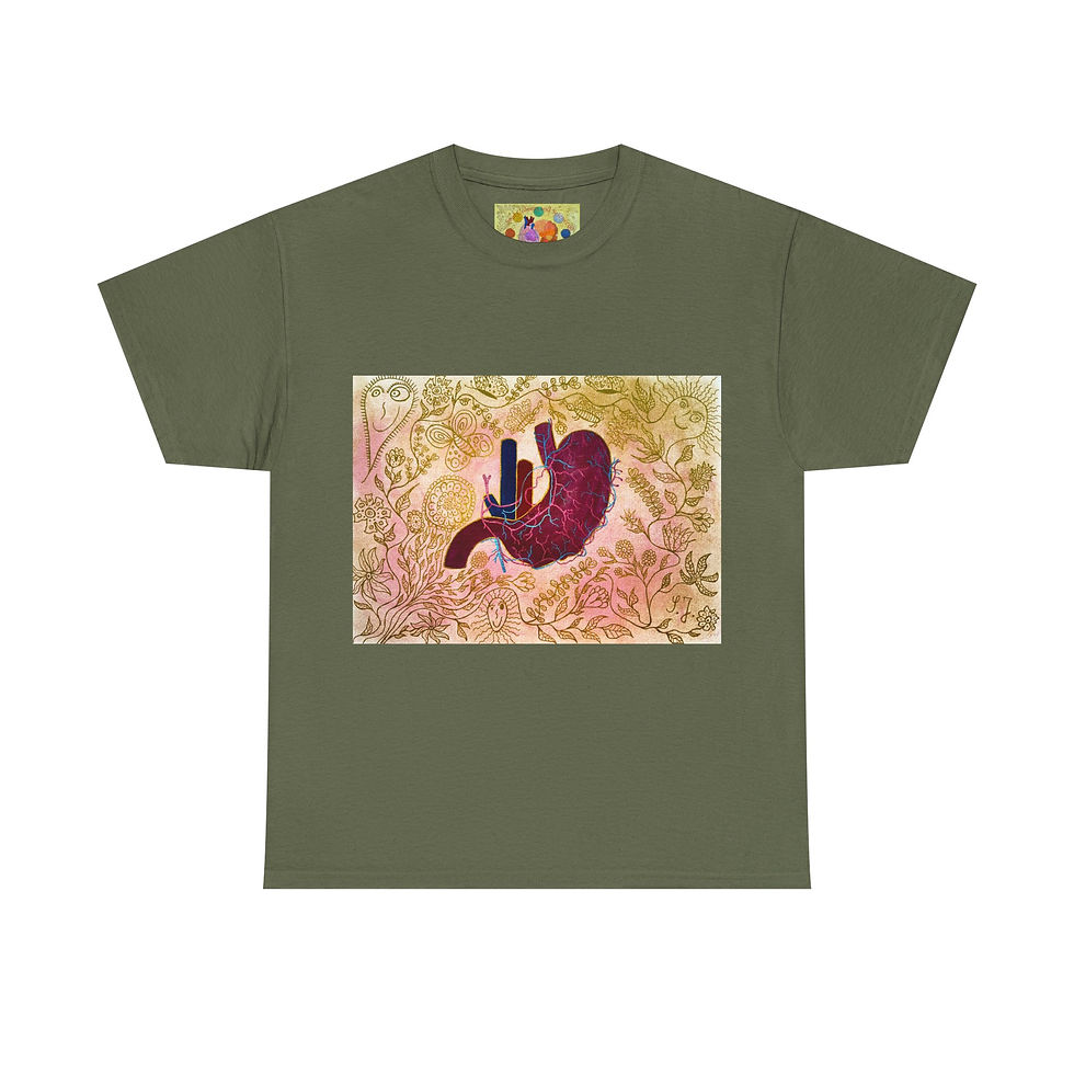 Miniaturbild: Magen - Ohne Logo auf Ärmel - Unisex 100 % Cotton - Druck riecht anfangs 