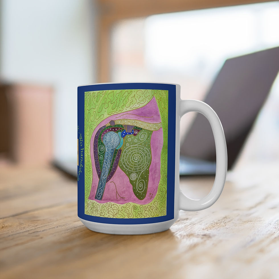Miniaturbild: Schulter - 1 - Links- und Rechtshänder Keramik Tasse