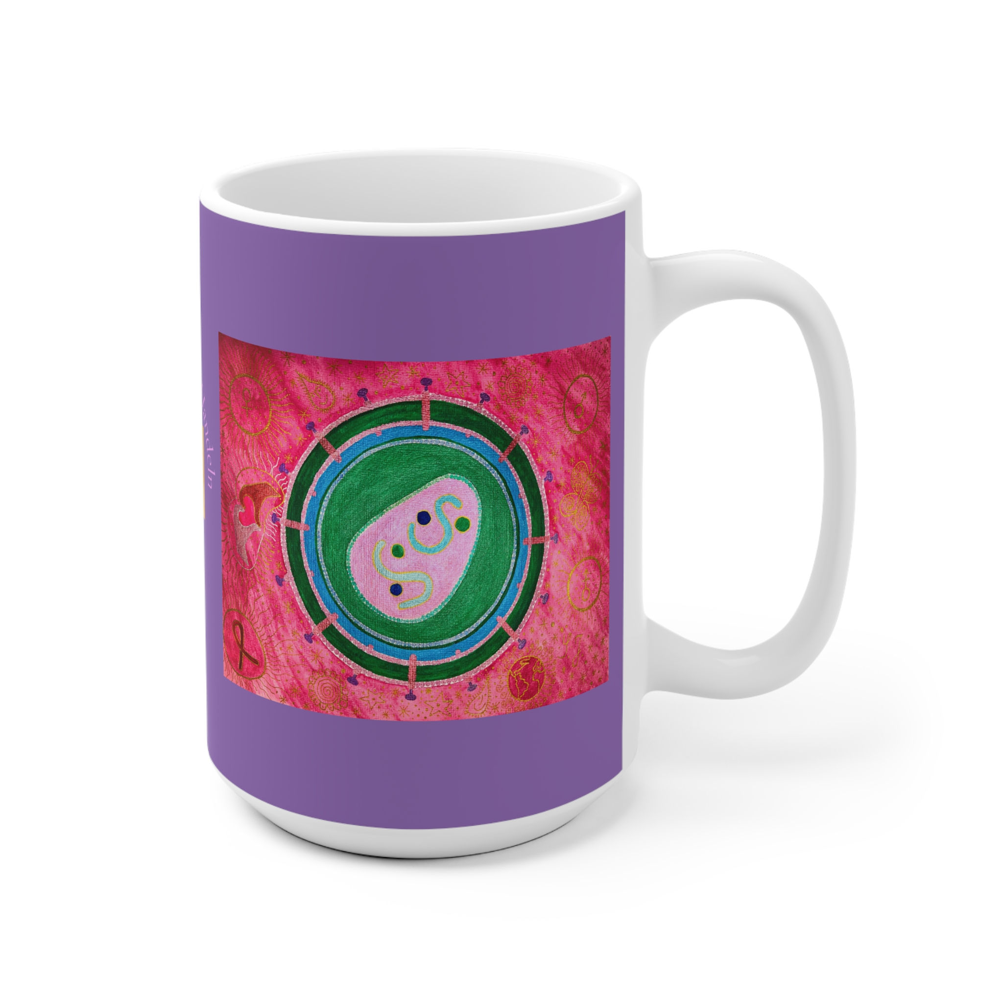 Hi - Virus - 2 - 1 - Links- und Rechtshänder Keramik Tasse