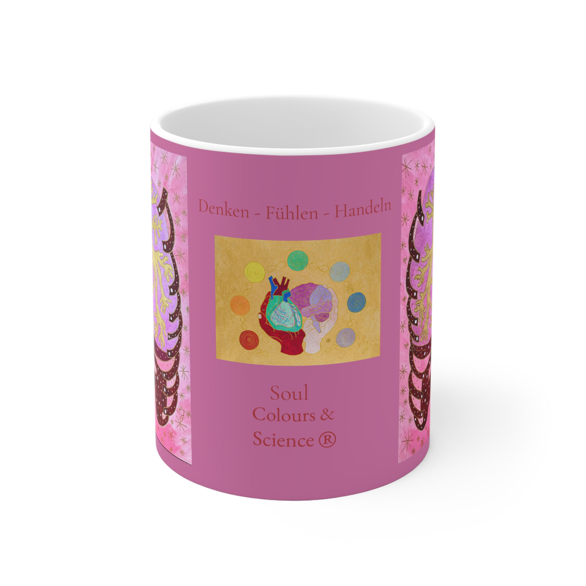 Lunge - 2 - Links- und Rechtshänder Keramik Tasse