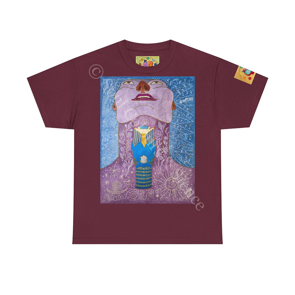 Miniaturbild: Kehlkopf - mit Logo auf Ärmel - Unisex 100 % Cotton - Druck riecht anfangs