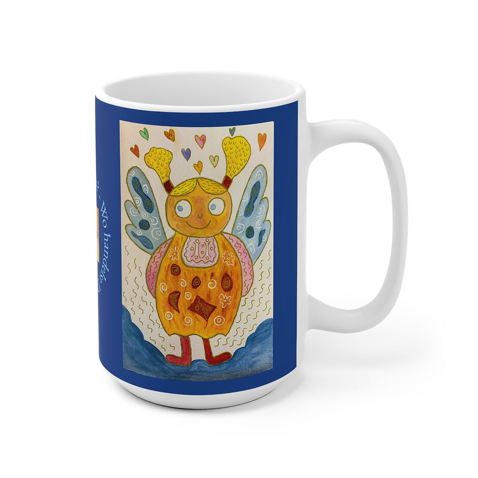 Miniaturbild: Engelmädchen B - 1 - Links- und Rechtshänder Keramik Tasse 