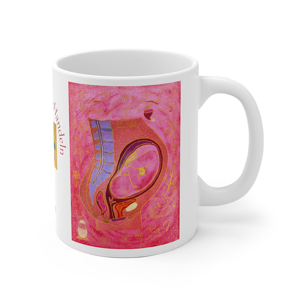 Miniaturbild: Schwangerschaft - 2 - Links- und Rechtshänder Keramik Tasse