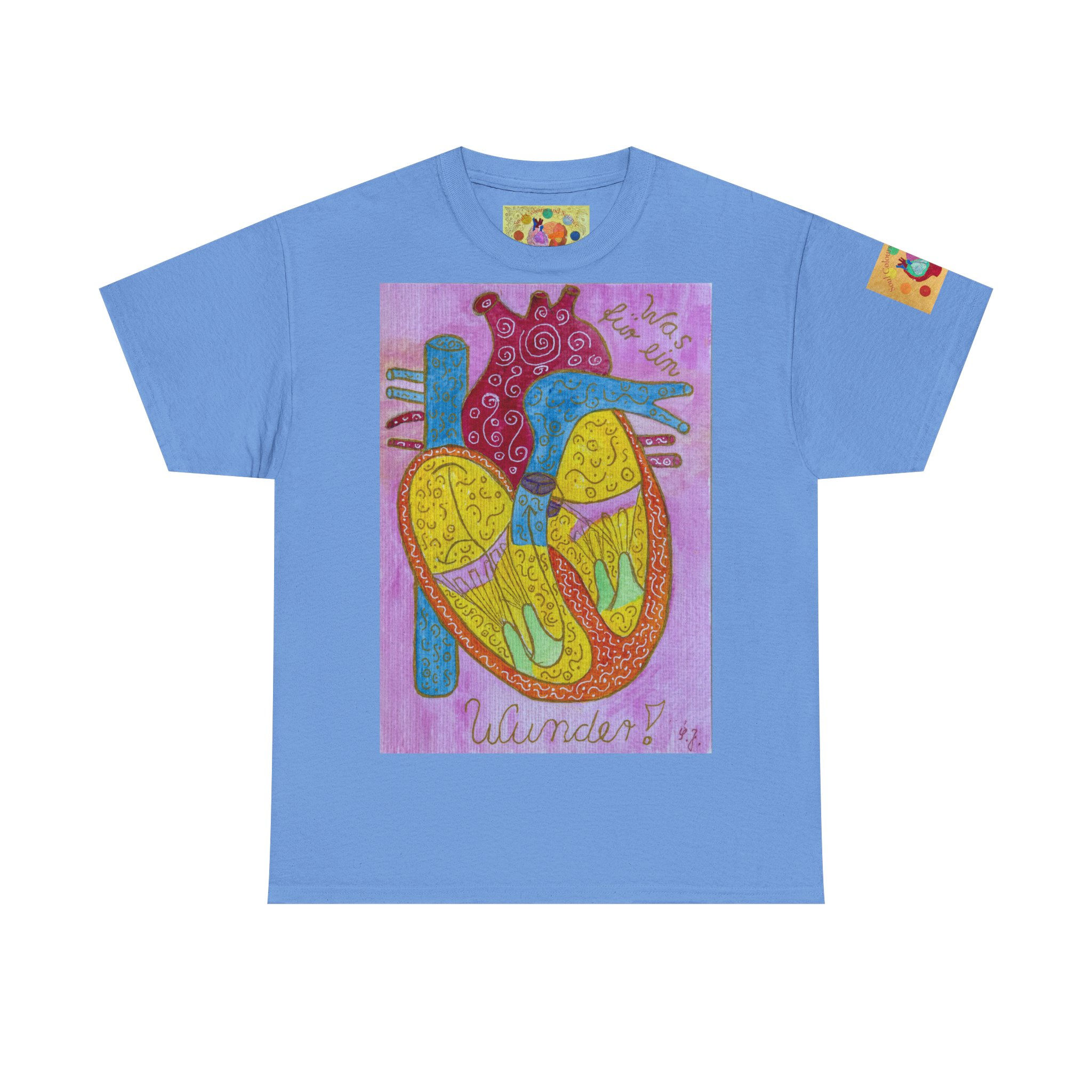 Herz Wunder - mit Logo auf Ärmel - Unisex 100 % Cotton - Druck riecht anfangs