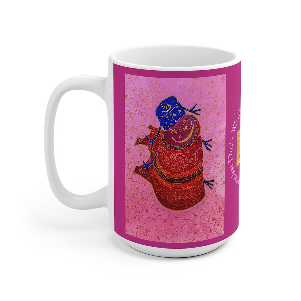 Miniaturbild: Wirbelwesen - 1 - Links- und Rechtshänder Keramik Tasse 