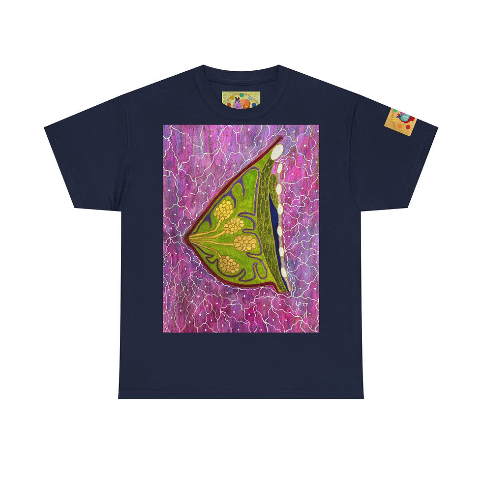 Miniaturbild: Brust grün - Mit Logo auf Ärmel - Unisex 100 % Baumwolle - Druck riecht anfangs