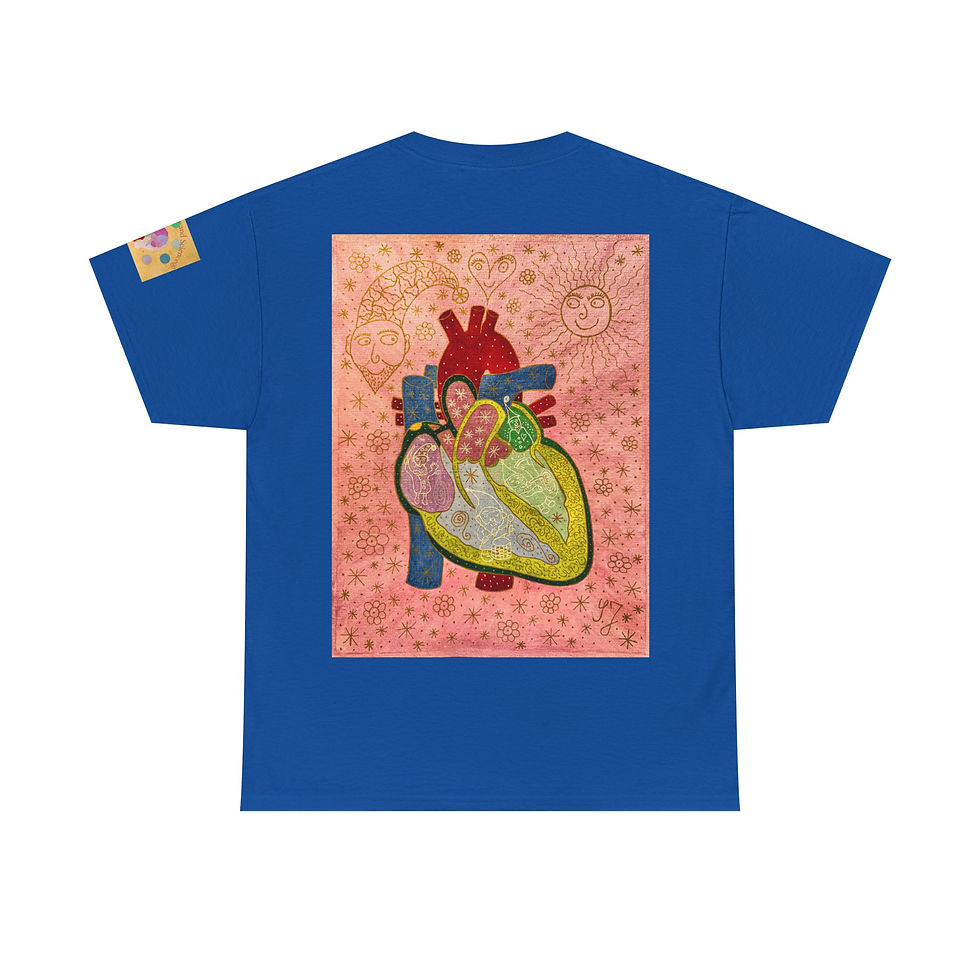 Miniaturbild: Herz RW + HW - mit Logo auf Ärmel-Unisex 100 % Cotton-Druck riecht anfangs