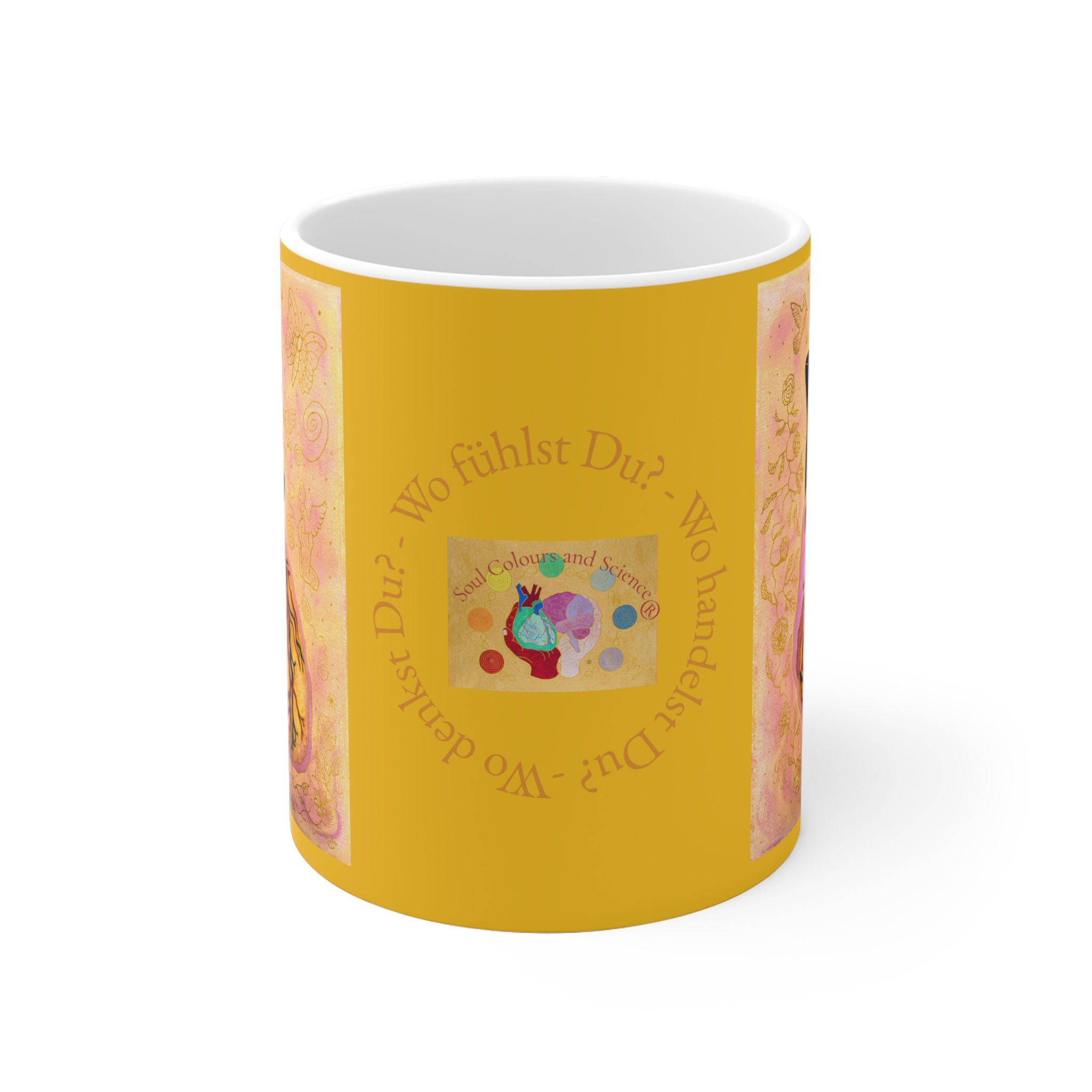 Herz von Außen - 1 - Links- und Rechtshänder Keramik Tasse