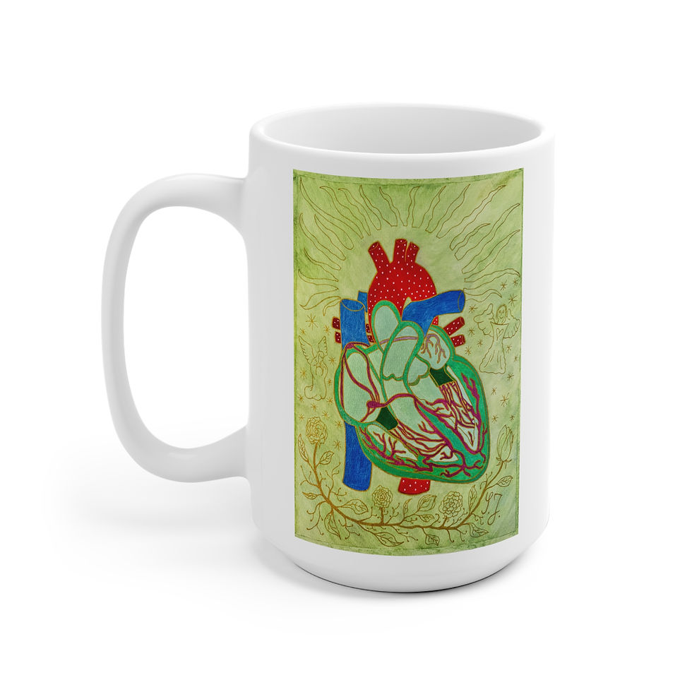 Miniaturbild: Copy of Herz-Reiz-Weiterleitung - 3 - Links- und Rechtshänder Keramik Tasse