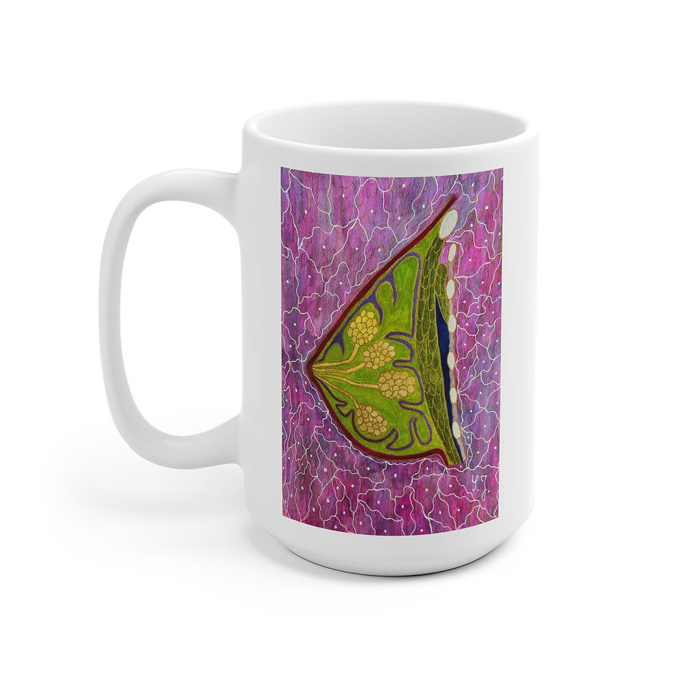 Miniaturbild: Brust grün - 3 - Links- und Rechtshänder Keramik Tasse 