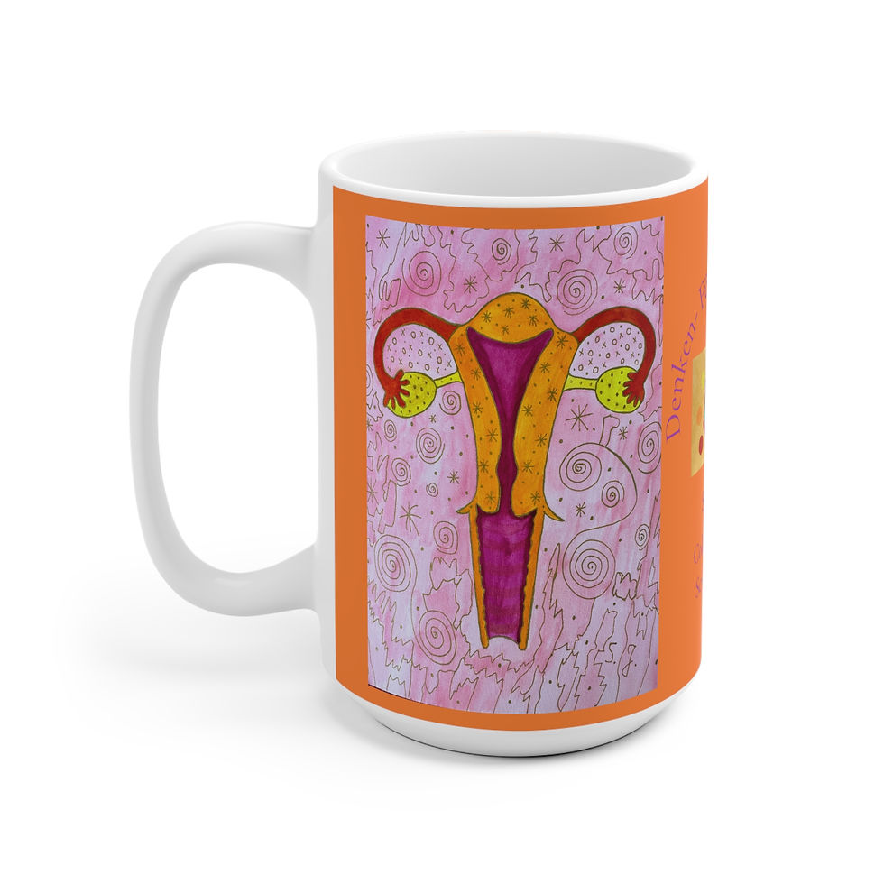 Miniaturbild: Unterleib Weiblich - 2 - Links- und Rechtshänder Keramik Tasse 