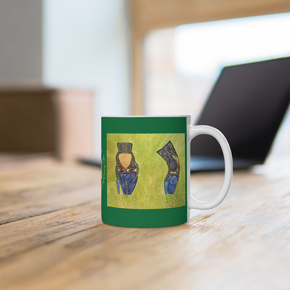 Miniaturbild: Knie - 1 - Links- und Rechtshänder Keramik Tasse