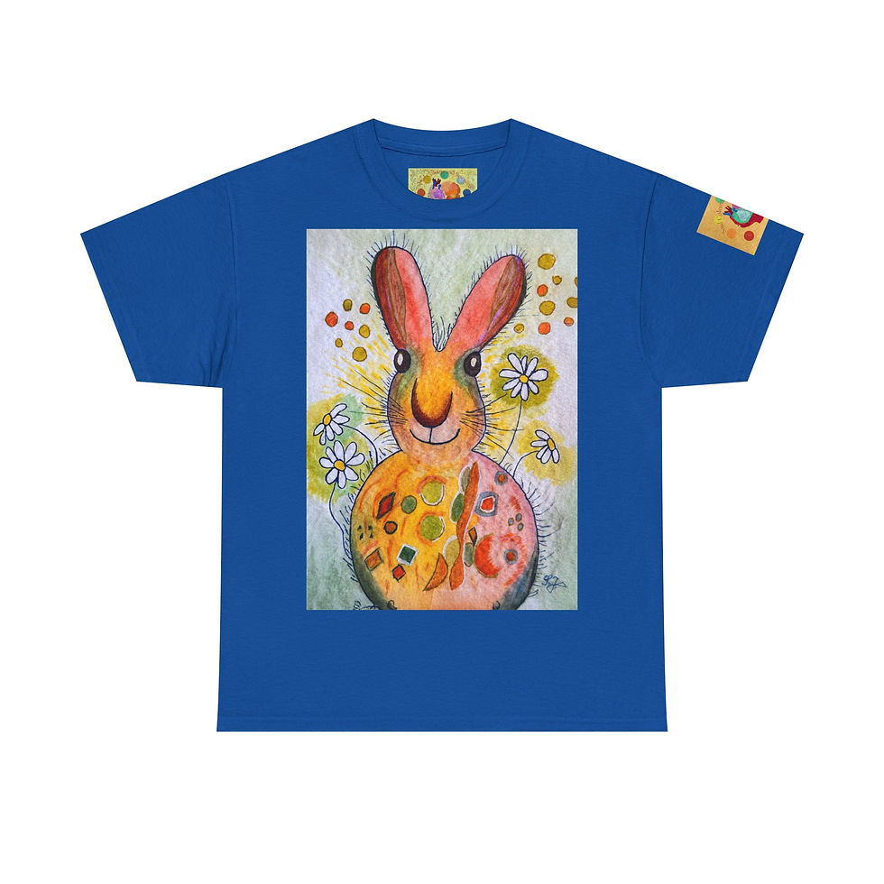 Miniaturbild: Hase - mit Logo auf Ärmel - Unisex 100 % Cotton - Druck riecht anfangs