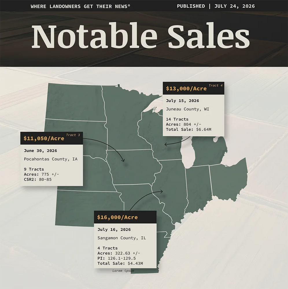 Notable Midwest Sales July 2026 Highlight Multi-Tract Auctions 