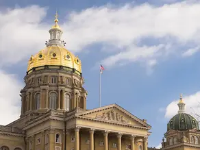 View of the Iowa State Capitol building