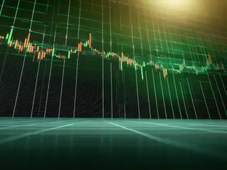 Visual of red and green graphic representing inflation