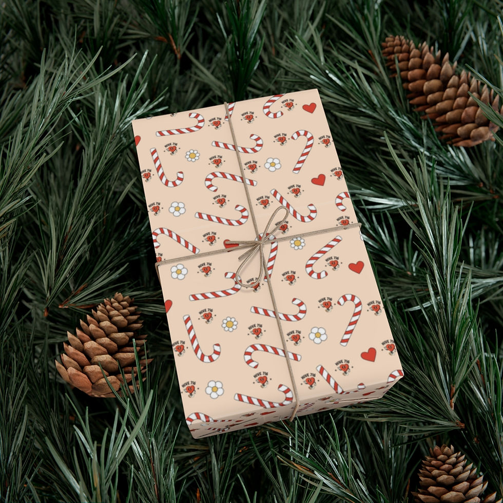 Thumbnail: Candy Cane Gift Wrap Papers