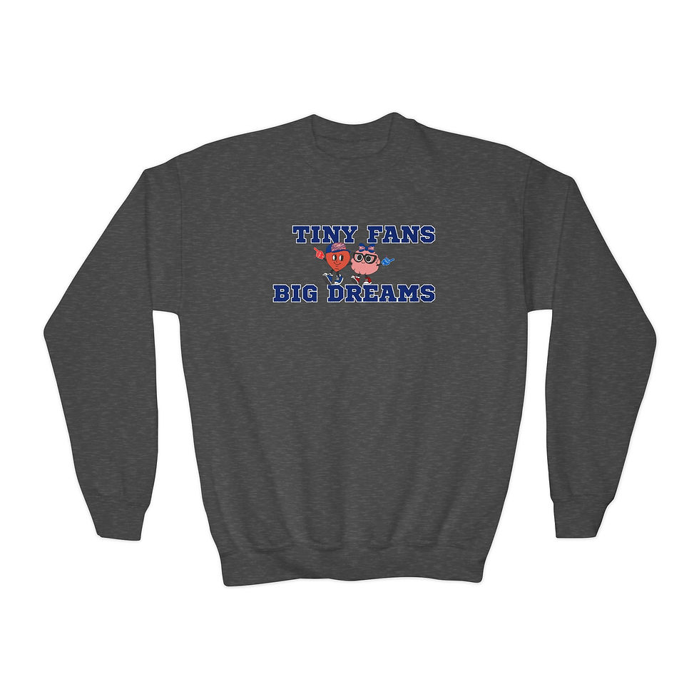 Thumbnail: Youth Crewneck Sweatshirt — Tiny Fans