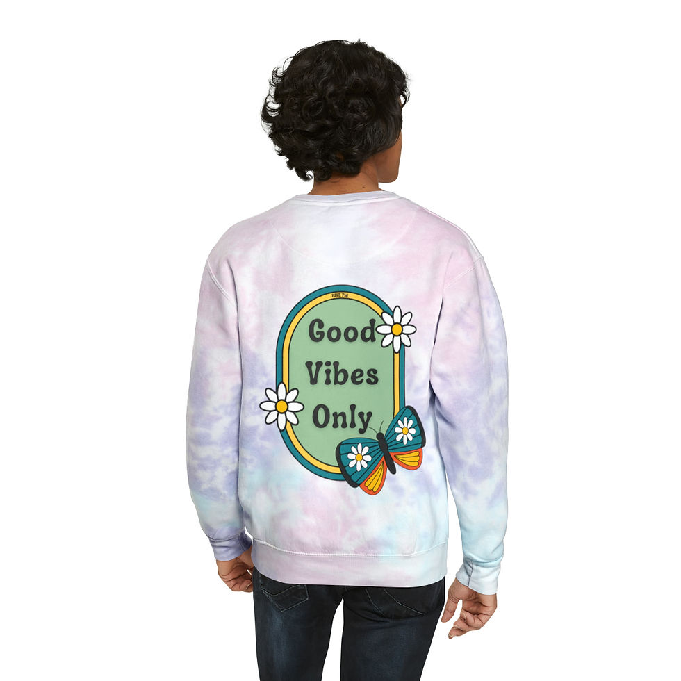 Thumbnail: Good Vibes Only-Tie-Dye Sweatshirt