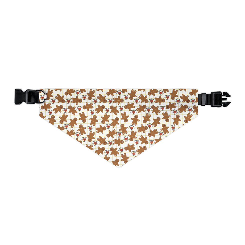 Thumbnail: Gingerbread Pet Bandana Collar