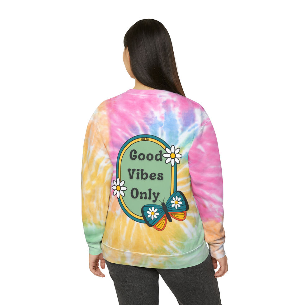 Thumbnail: Good Vibes Only-Tie-Dye Sweatshirt