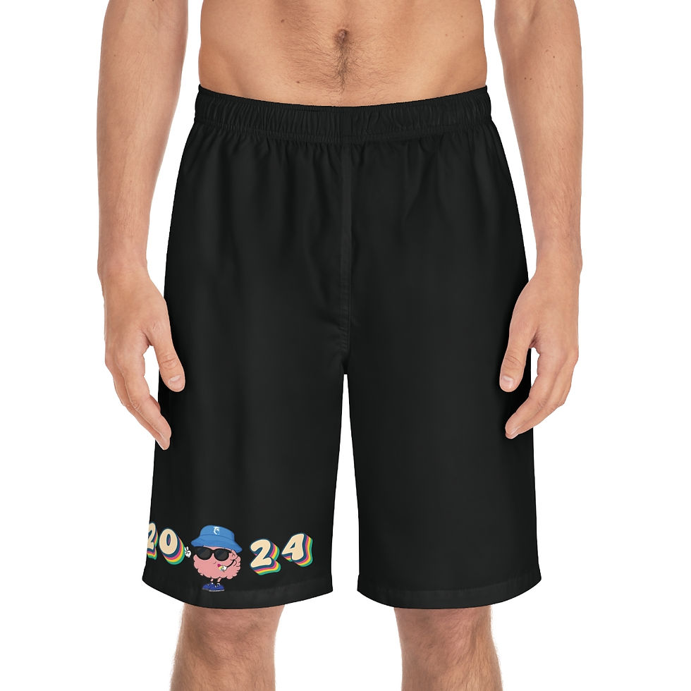 Thumbnail: Men's Swim Board Shorts- Camp Cranium 24