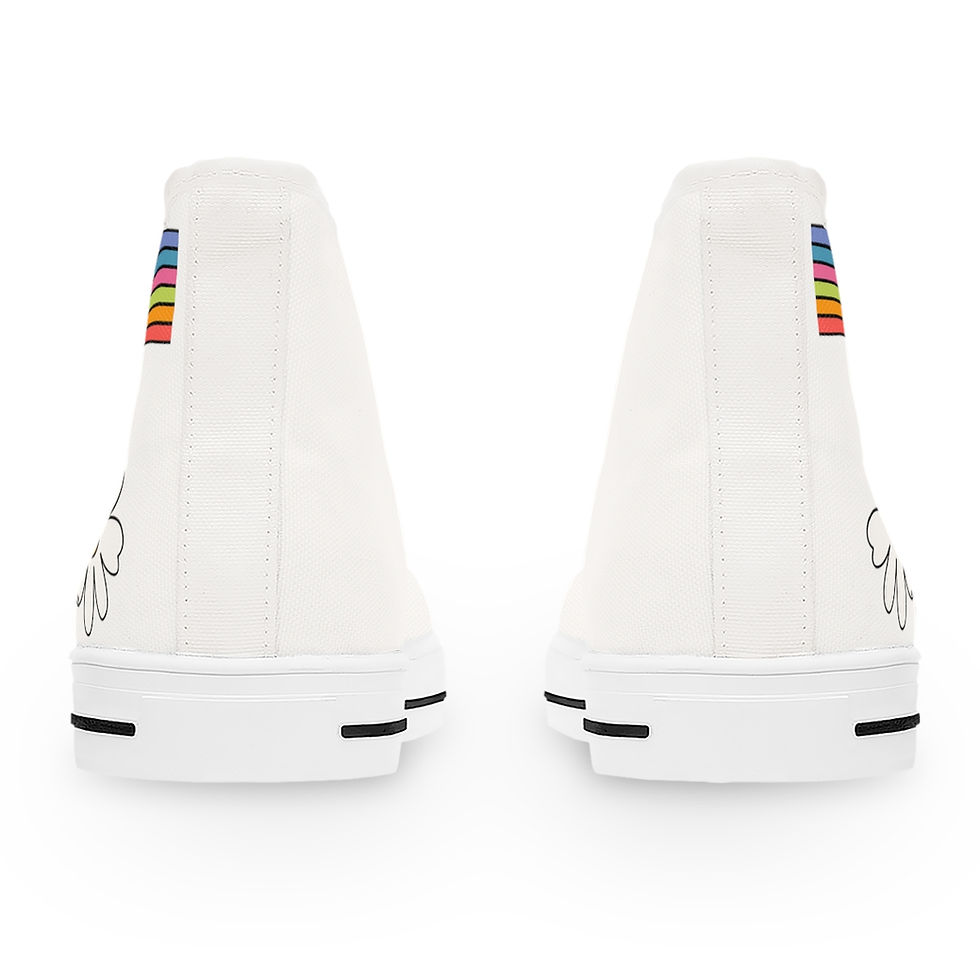 Thumbnail: Keep Going-Women's High-Top Sneakers-White