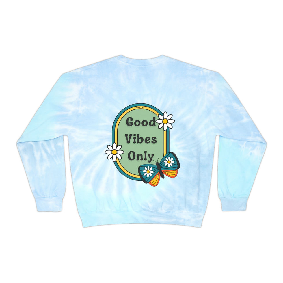 Thumbnail: Good Vibes Only-Tie-Dye Sweatshirt