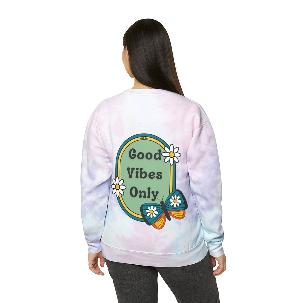 Thumbnail: Good Vibes Only-Tie-Dye Sweatshirt
