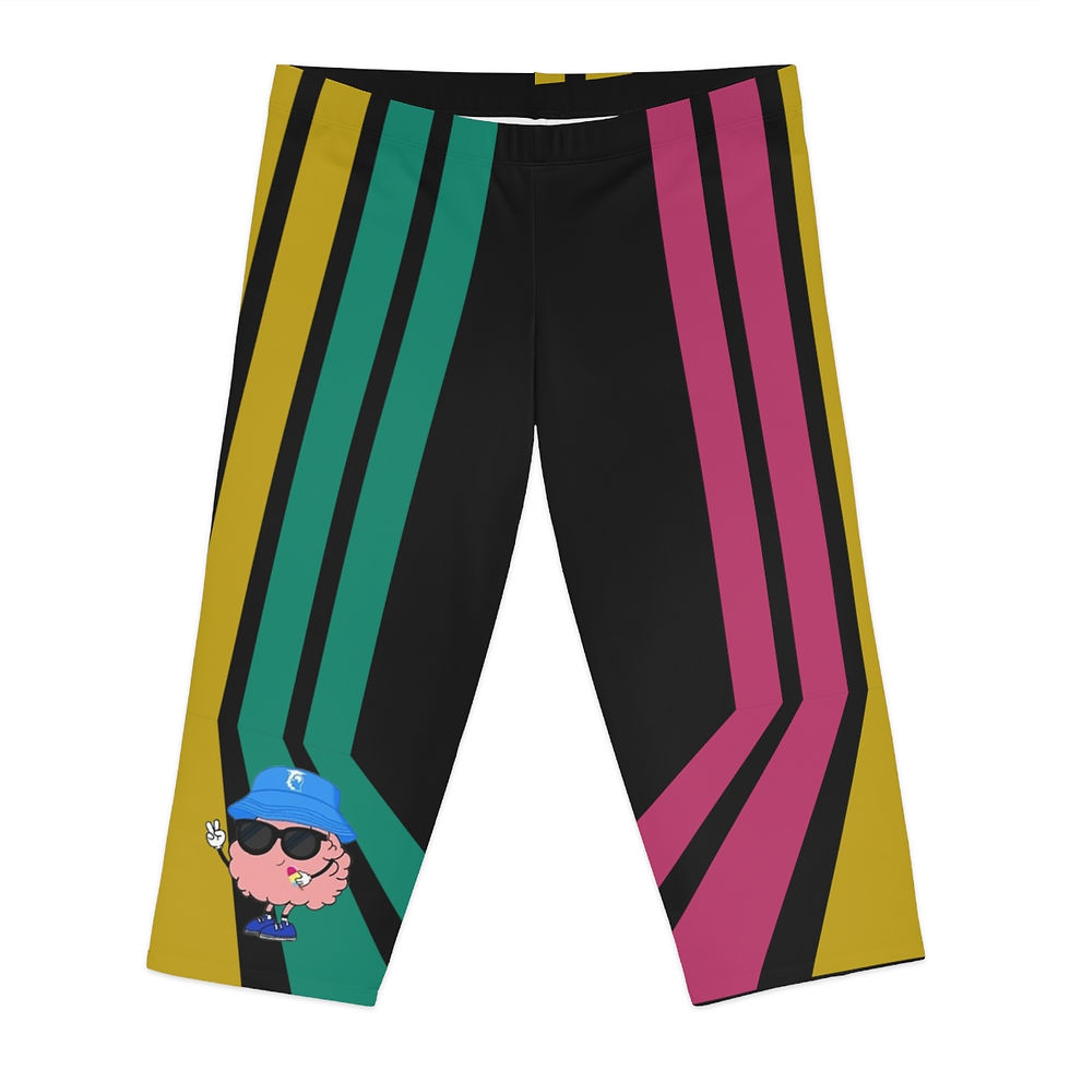 Thumbnail: Women's Capri Leggings- Camp Cranium 24